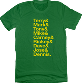 Baseball Lineup 1989 Oakland & T-shirt green In The Clutch